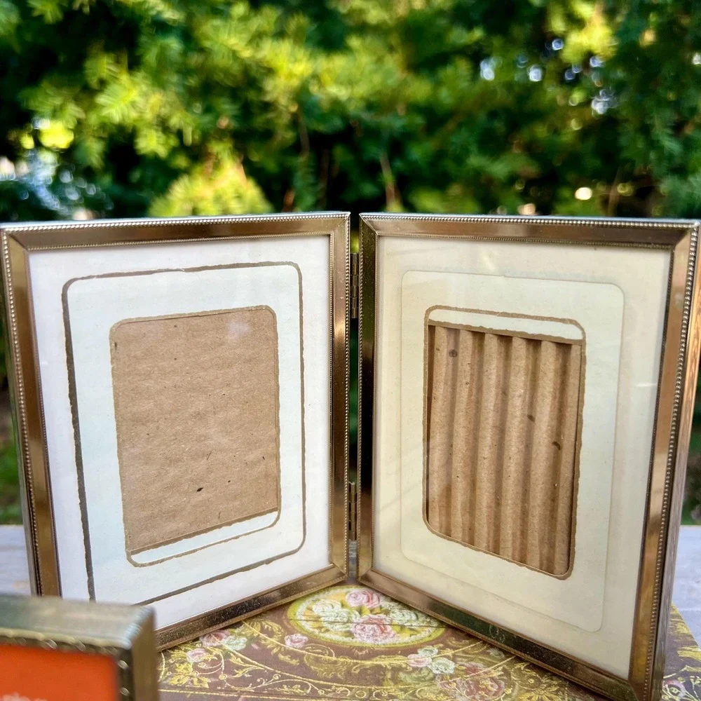 Vintage Mini Gold Frames | Set of 4